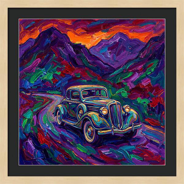 Classic Car Journey Through Color