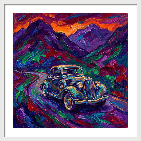 Classic Car Journey Through Color