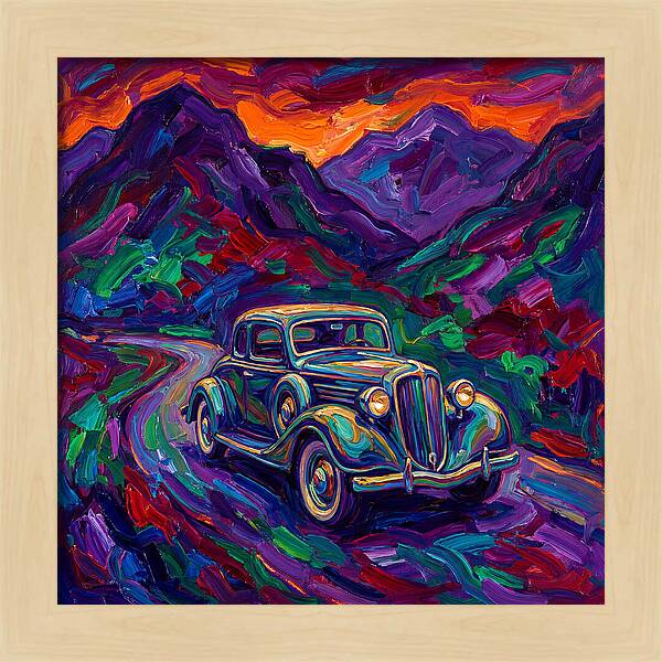 Classic Car Journey Through Color