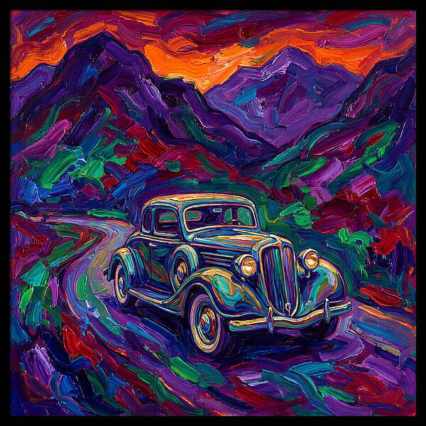 Classic Car Journey Through Color