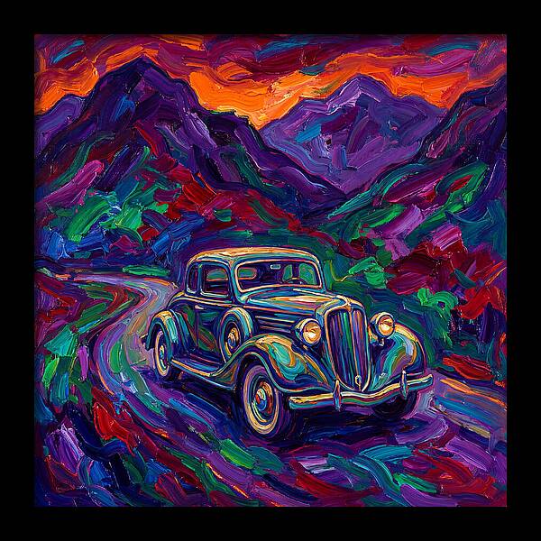Classic Car Journey Through Color