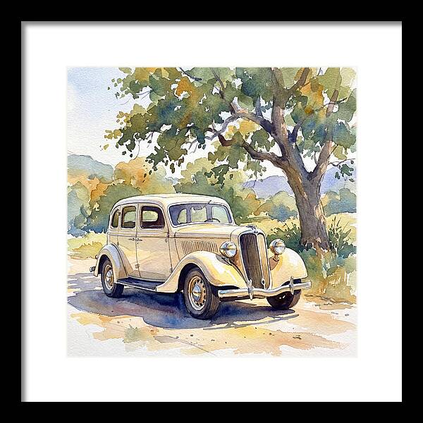 Classic Car Under The Tree
