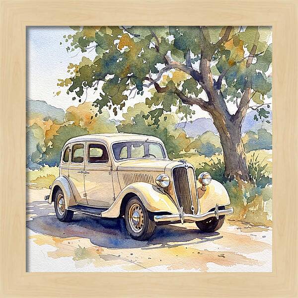 Classic Car Under The Tree