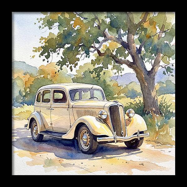 Classic Car Under The Tree