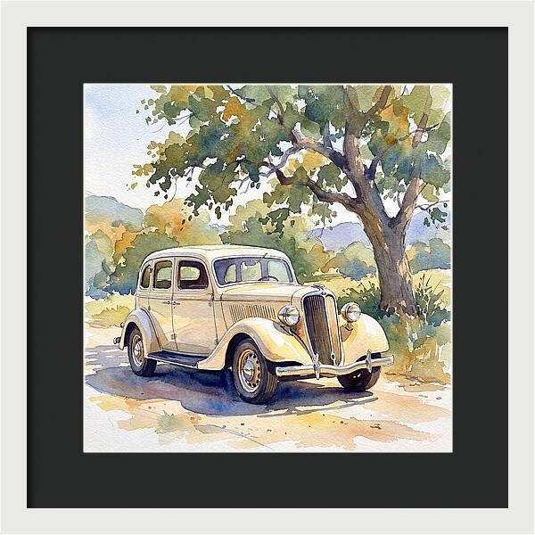 Classic Car Under The Tree