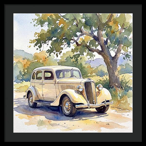 Classic Car Under The Tree