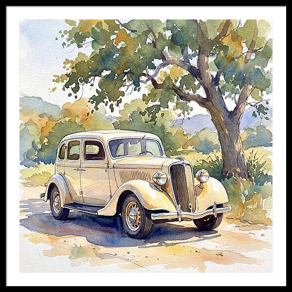 Classic Car Under The Tree