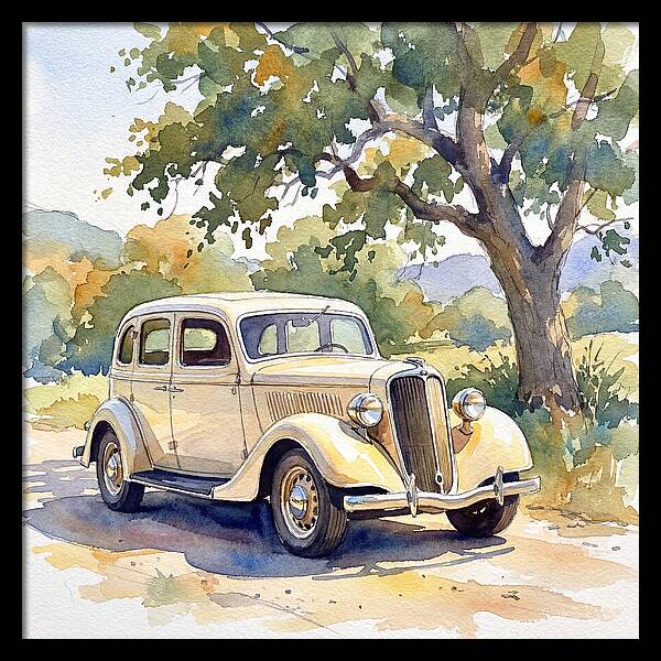 Classic Car Under The Tree