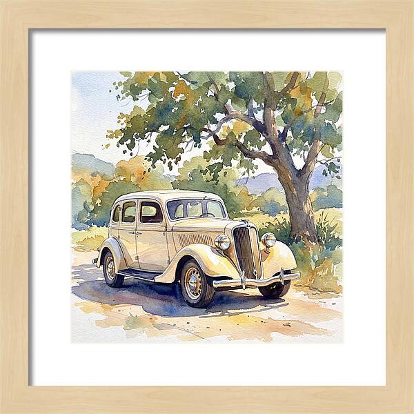Classic Car Under The Tree