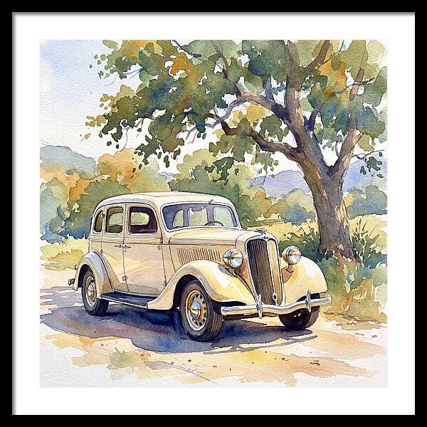 Classic Car Under The Tree