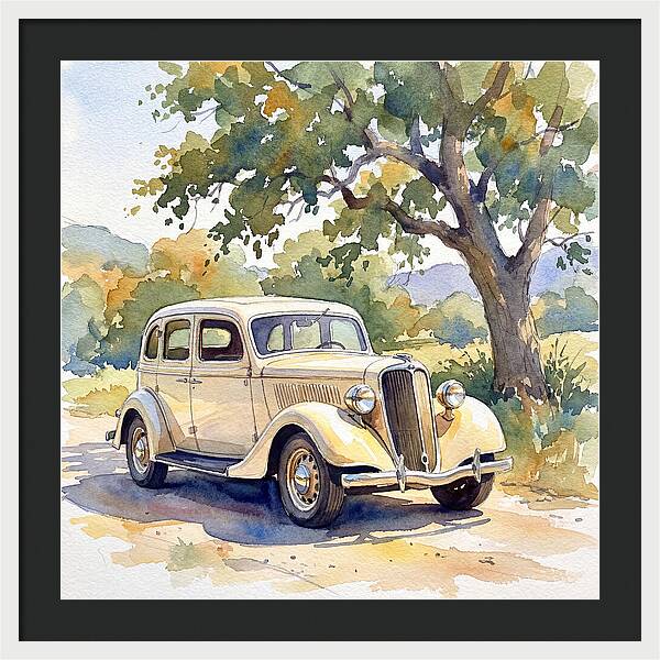 Classic Car Under The Tree