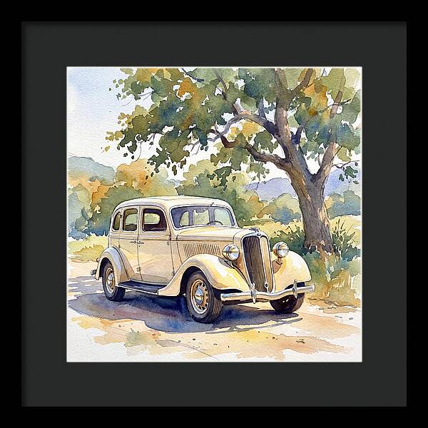 Classic Car Under The Tree