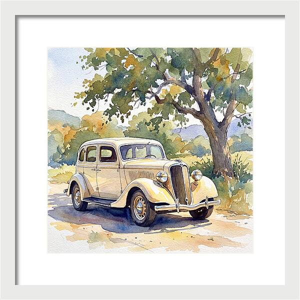 Classic Car Under The Tree