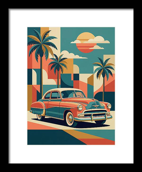 Classic Car Vibes Under Palm Trees