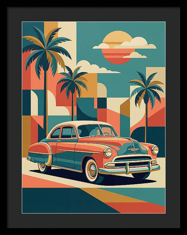 Classic Car Vibes Under Palm Trees