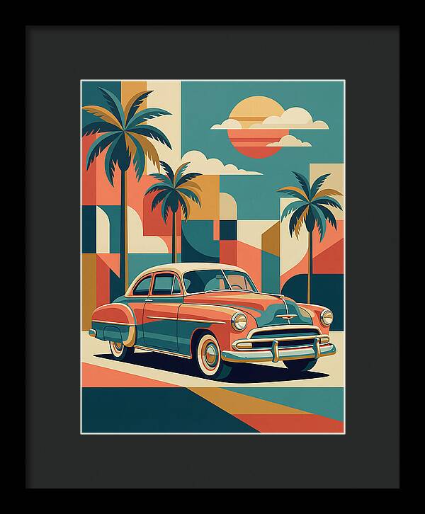Classic Car Vibes Under Palm Trees
