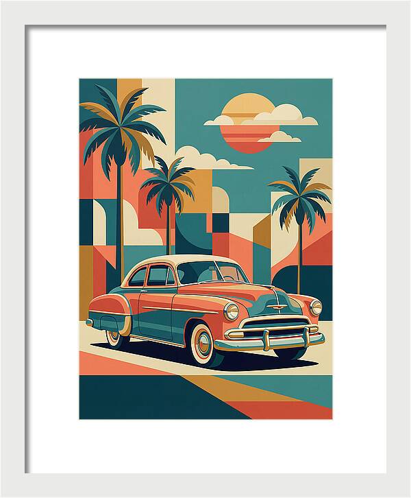 Classic Car Vibes Under Palm Trees