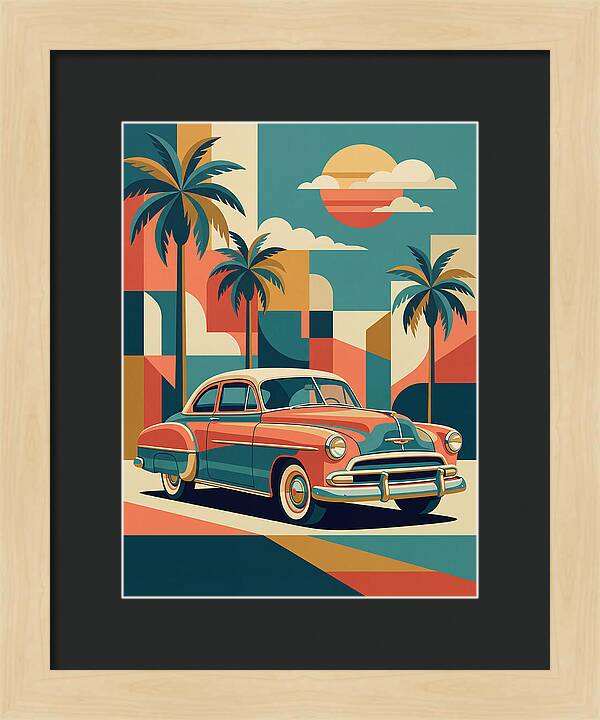 Classic Car Vibes Under Palm Trees