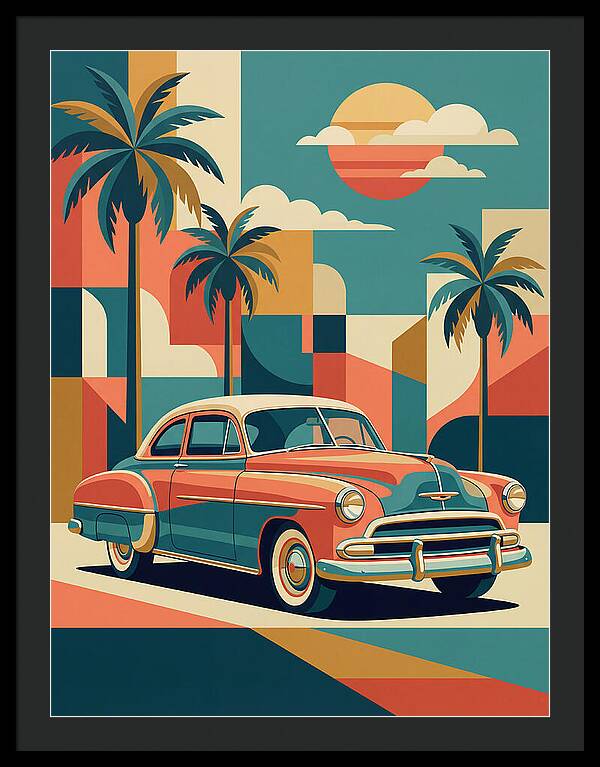 Classic Car Vibes Under Palm Trees