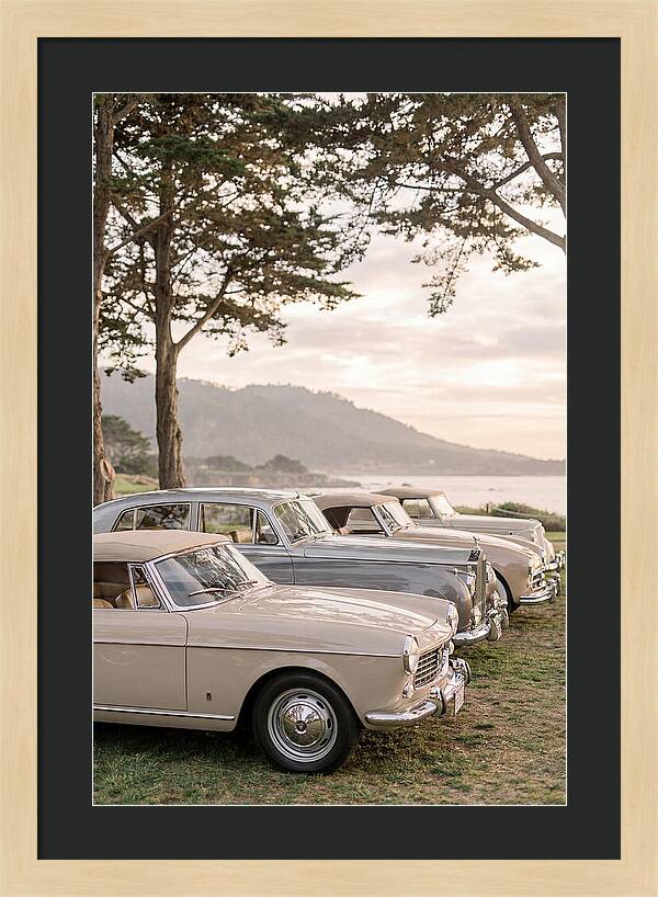 Classic Cars Under Sunset