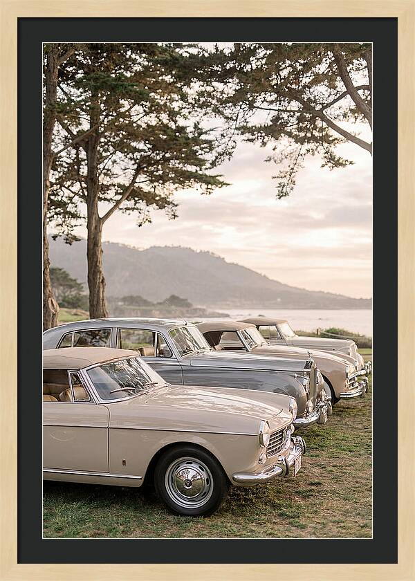 Classic Cars Under Sunset