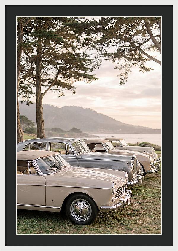 Classic Cars Under Sunset