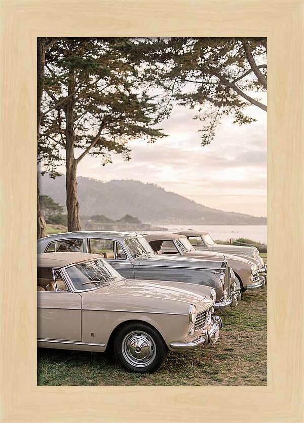 Classic Cars Under Sunset