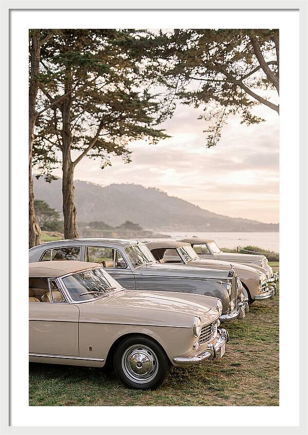 Classic Cars Under Sunset