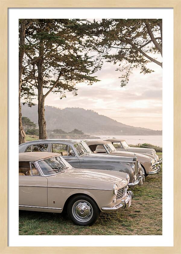 Classic Cars Under Sunset