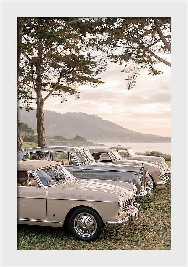 Classic Cars Under Sunset