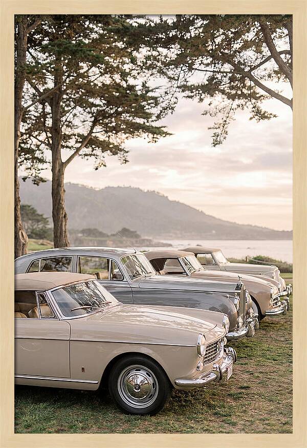 Classic Cars Under Sunset