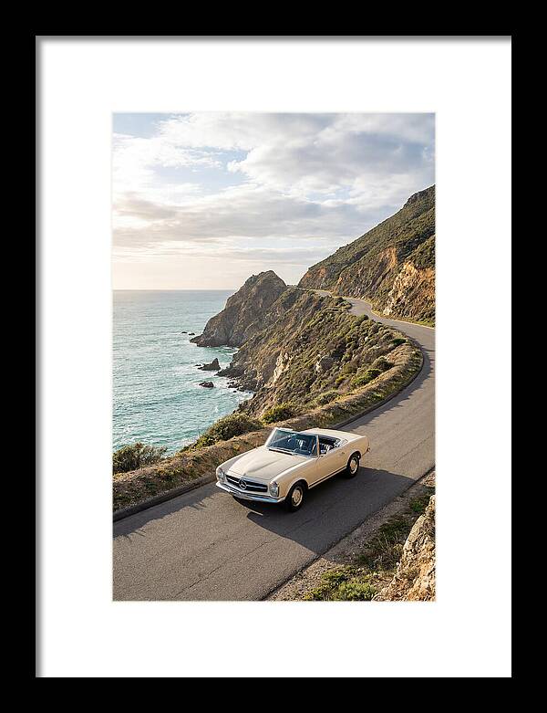 Classic Convertible Along Coastal Road