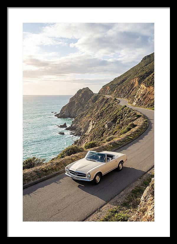 Classic Convertible Along Coastal Road