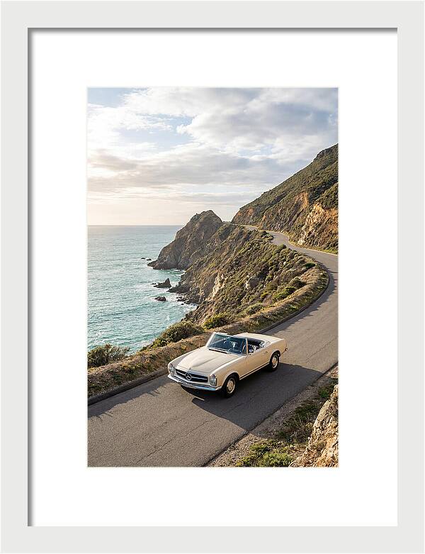 Classic Convertible Along Coastal Road