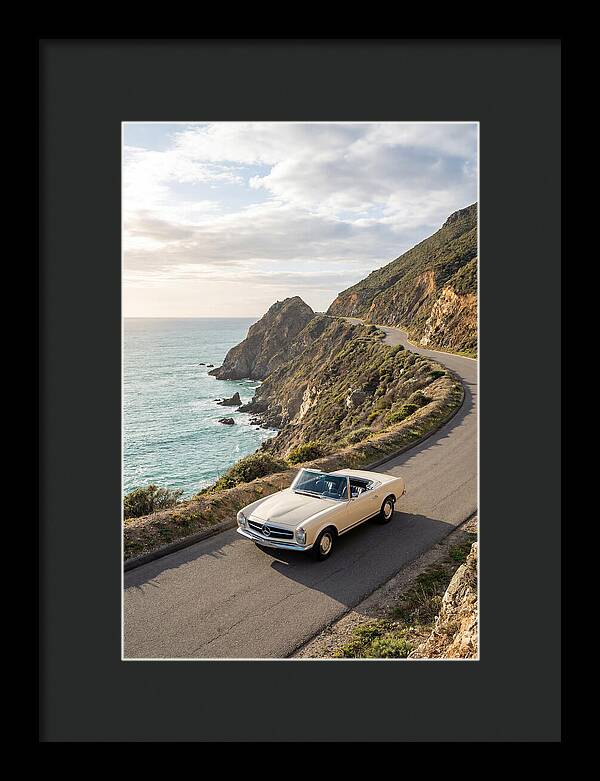Classic Convertible Along Coastal Road