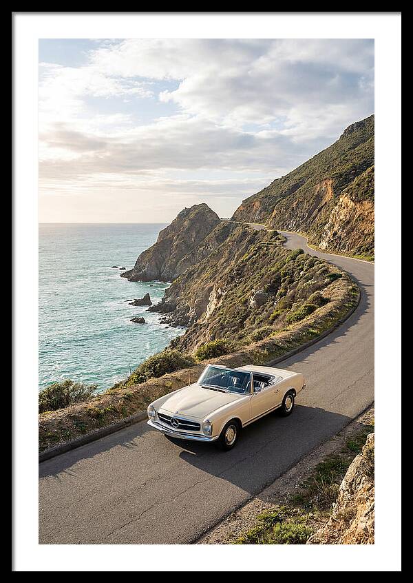 Classic Convertible Along Coastal Road