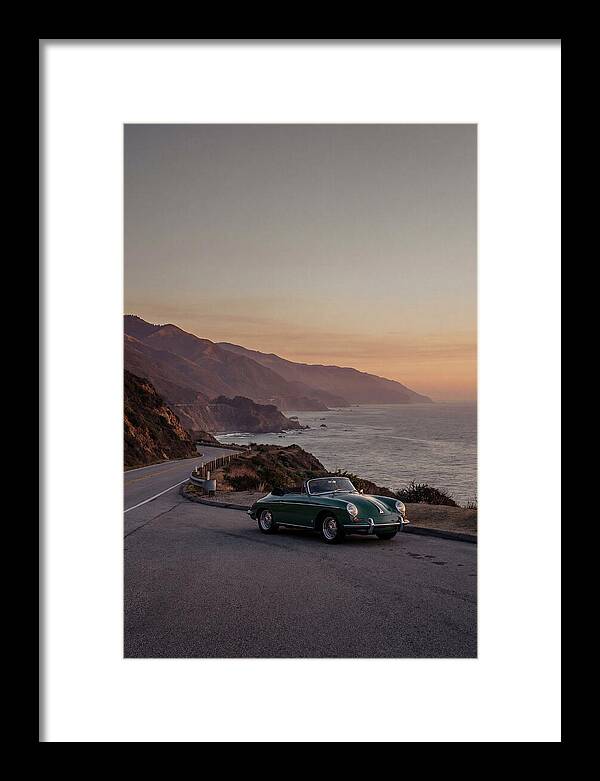 Classic Convertible Along The Coast