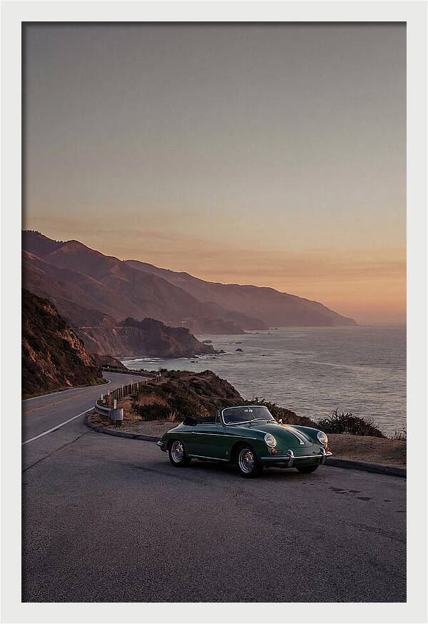 Classic Convertible Along The Coast