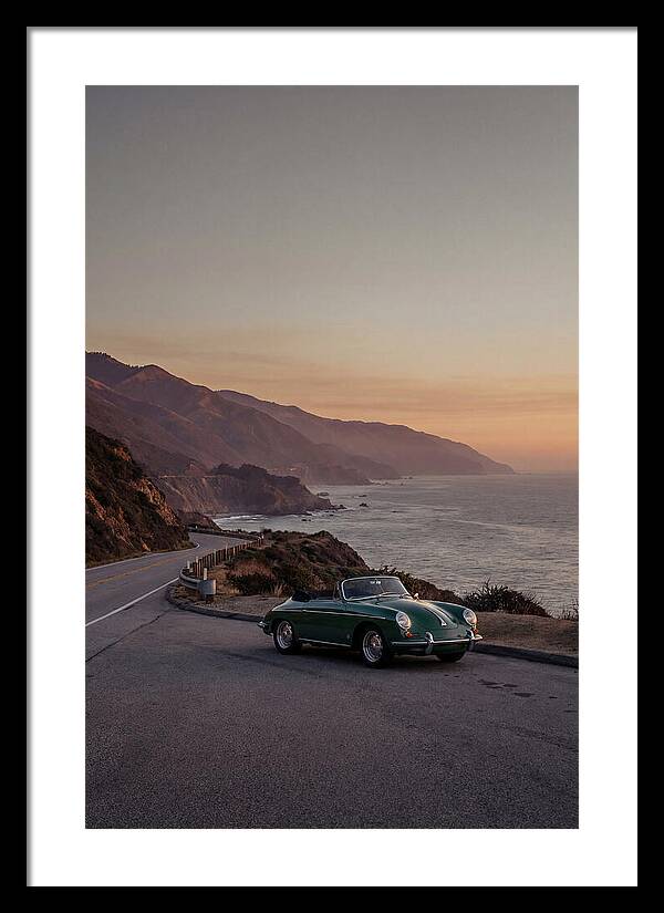 Classic Convertible Along The Coast