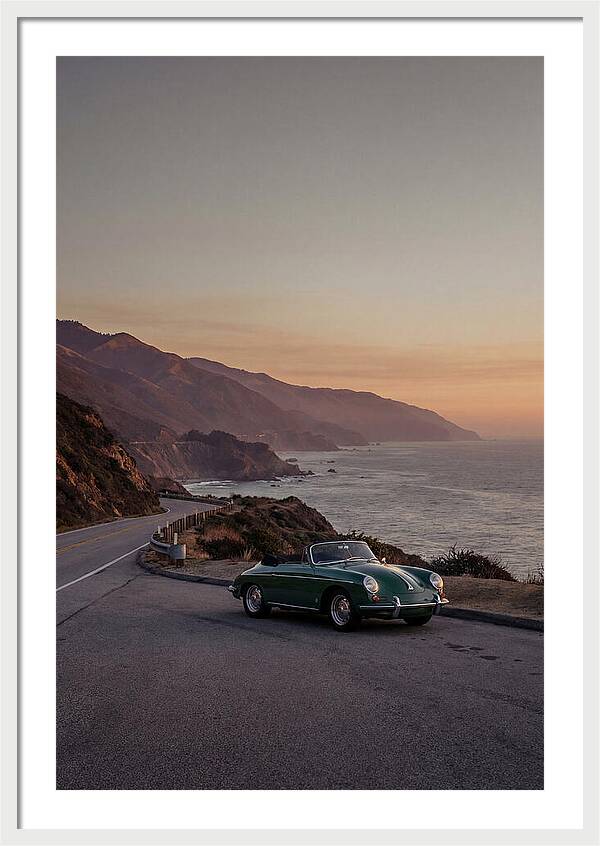 Classic Convertible Along The Coast