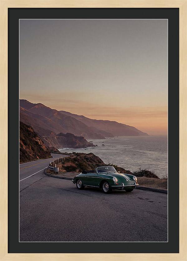 Classic Convertible Along The Coast