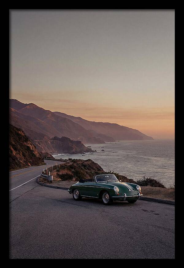 Classic Convertible Along The Coast