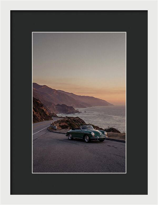 Classic Convertible Along The Coast