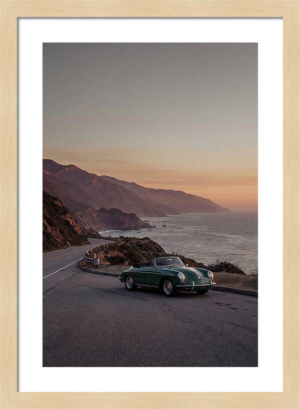 Classic Convertible Along The Coast