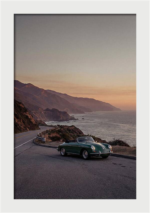 Classic Convertible Along The Coast