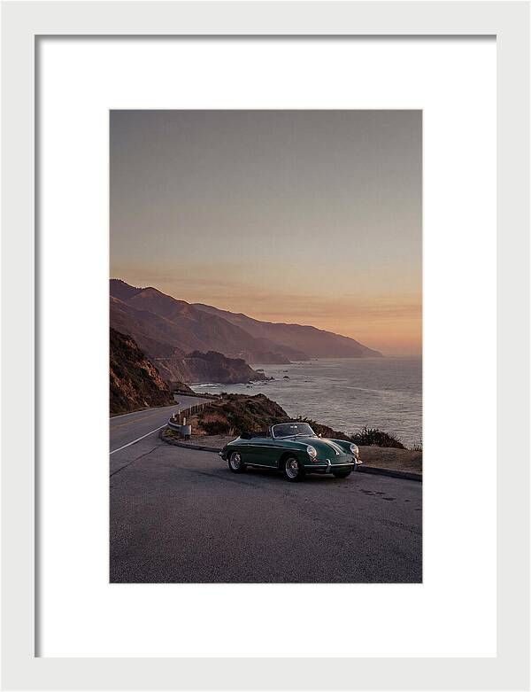 Classic Convertible Along The Coast