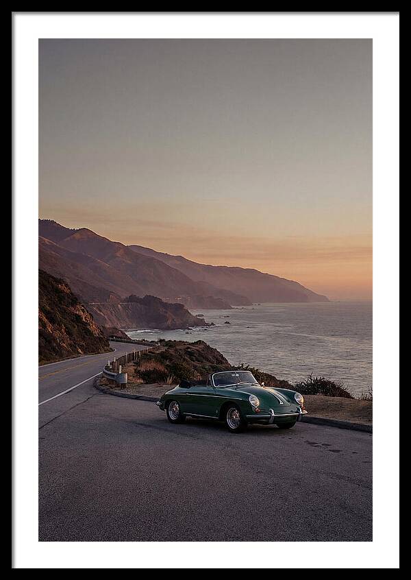 Classic Convertible Along The Coast