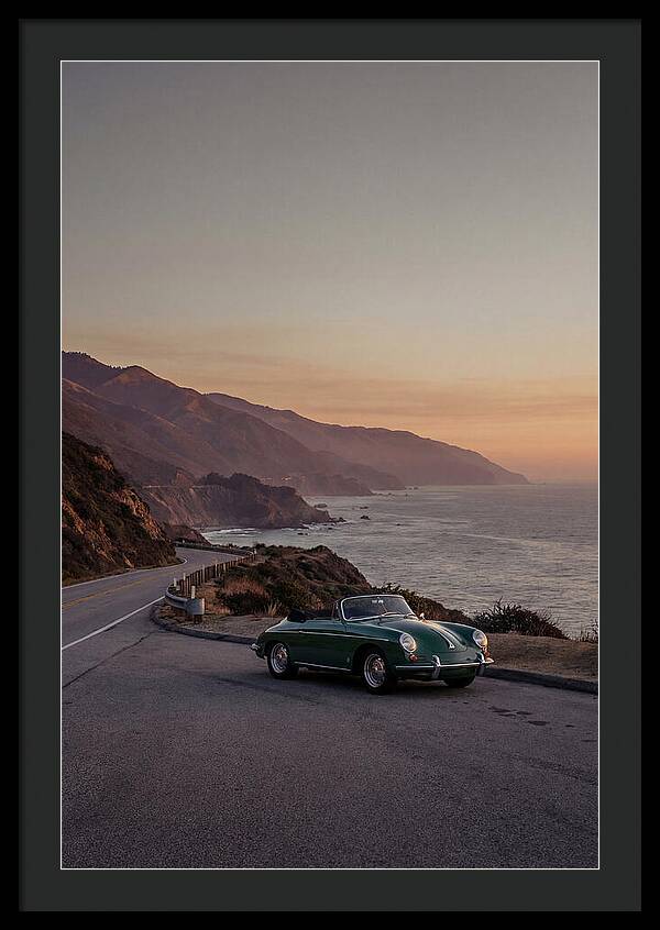 Classic Convertible Along The Coast