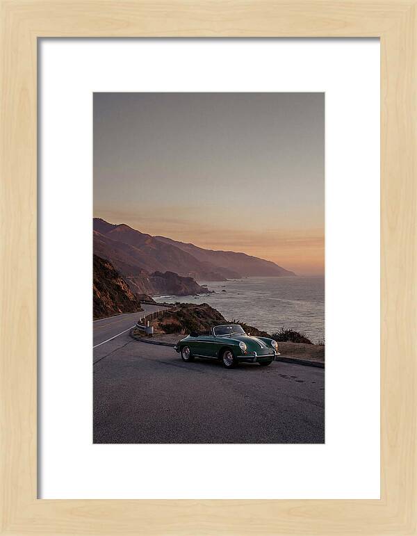Classic Convertible Along The Coast