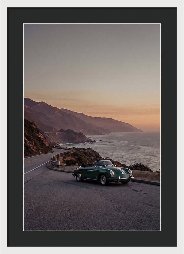 Classic Convertible Along The Coast